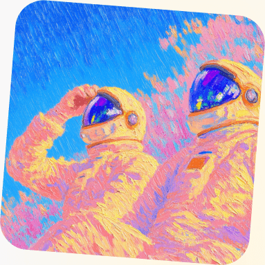 Colorful abstract artistic representation